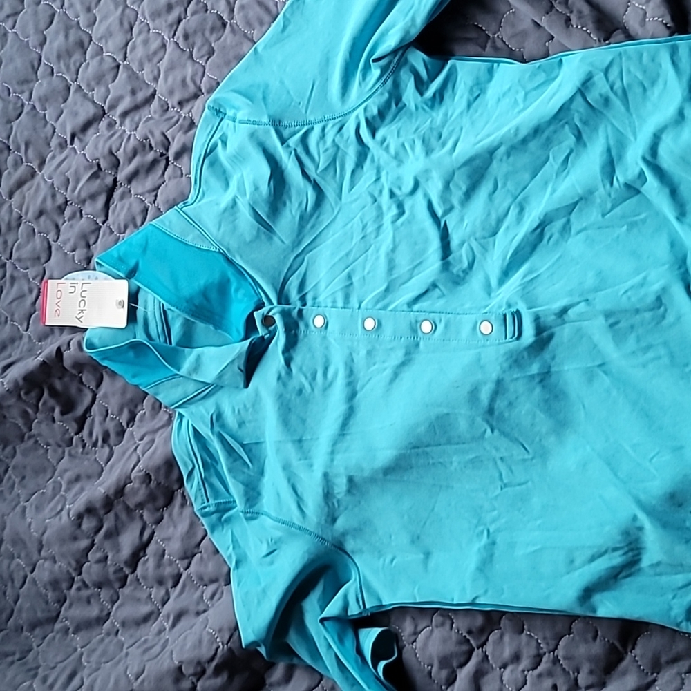 Lucky in Love Woman's athletic polo